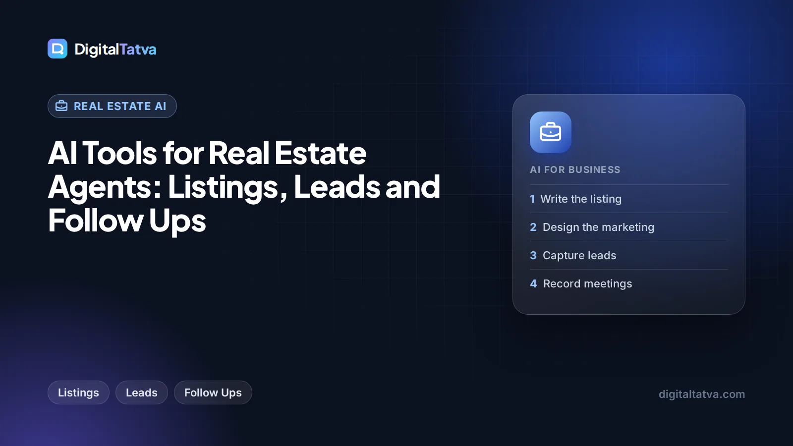 AI Tools for Real Estate Agents: Listings, Leads and Follow Ups