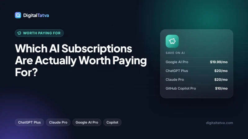 Which AI Subscriptions Are Actually Worth Paying For?