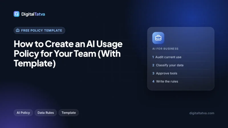 How to Create an AI Usage Policy for Your Team (With Template)