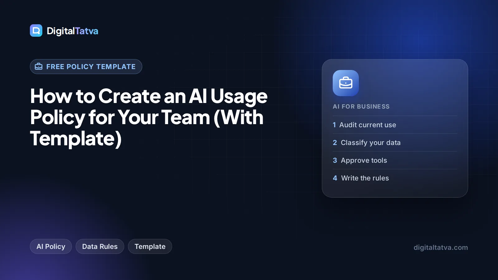 How to Create an AI Usage Policy for Your Team (With Template)