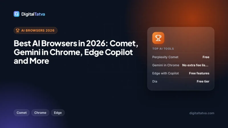 Best AI Browsers in 2026: Comet, Gemini in Chrome, Edge Copilot and More