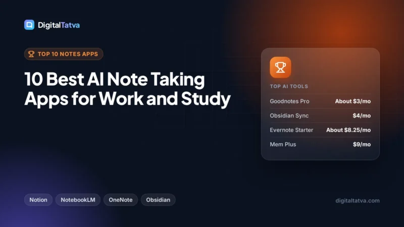 10 Best AI Note Taking Apps for Work and Study