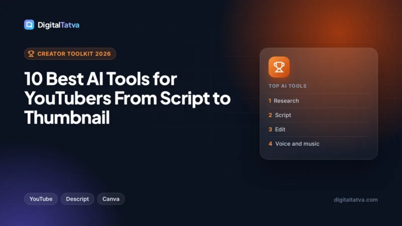 10 Best AI Tools for YouTubers From Script to Thumbnail