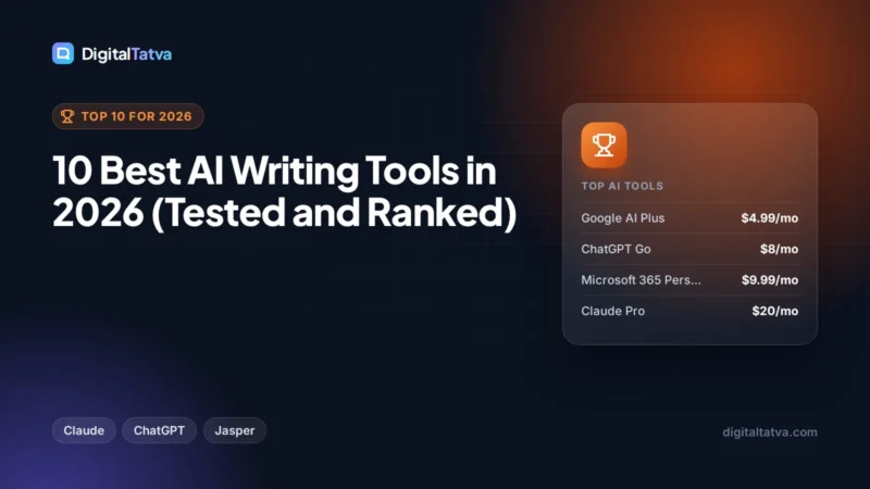 10 Best AI Writing Tools in 2026 (Tested and Ranked)