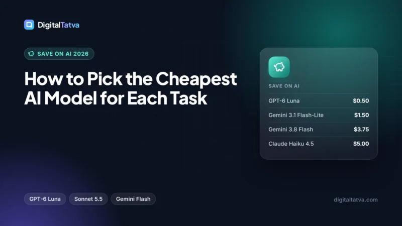 How to Pick the Cheapest AI Model for Each Task