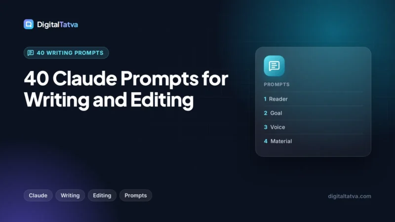 40 Claude Prompts for Writing and Editing