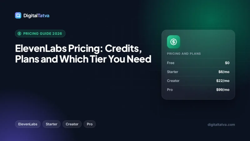 ElevenLabs Pricing: Credits, Plans and Which Tier You Need