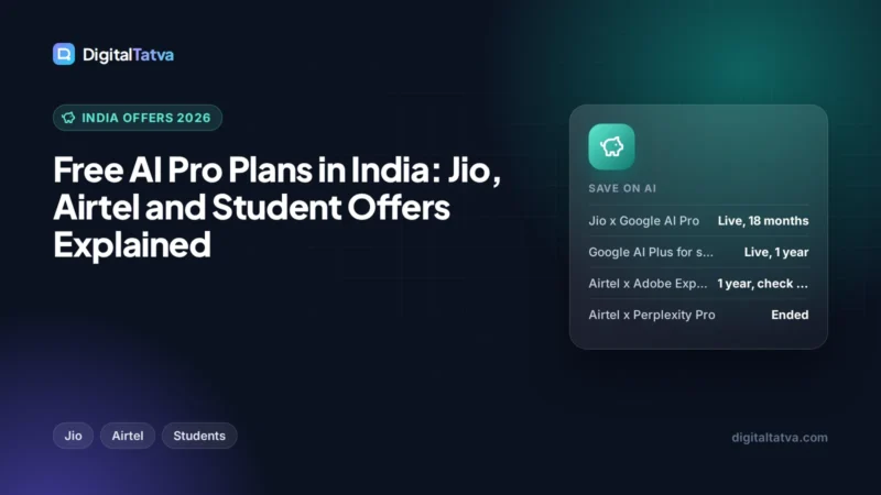 Free AI Pro Plans in India: Jio, Airtel and Student Offers Explained