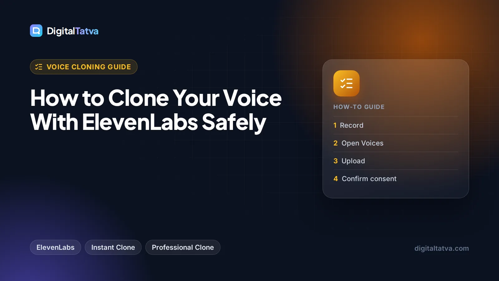 How to Clone Your Voice With ElevenLabs Safely