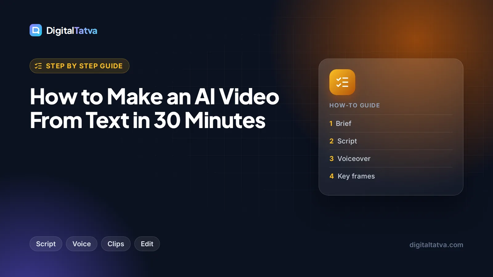 How to Make an AI Video From Text in 30 Minutes