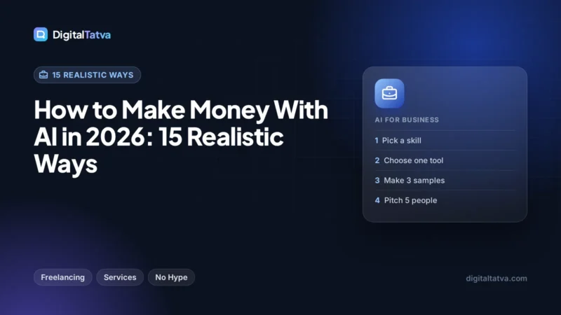 How to Make Money With AI in 2026: 15 Realistic Ways