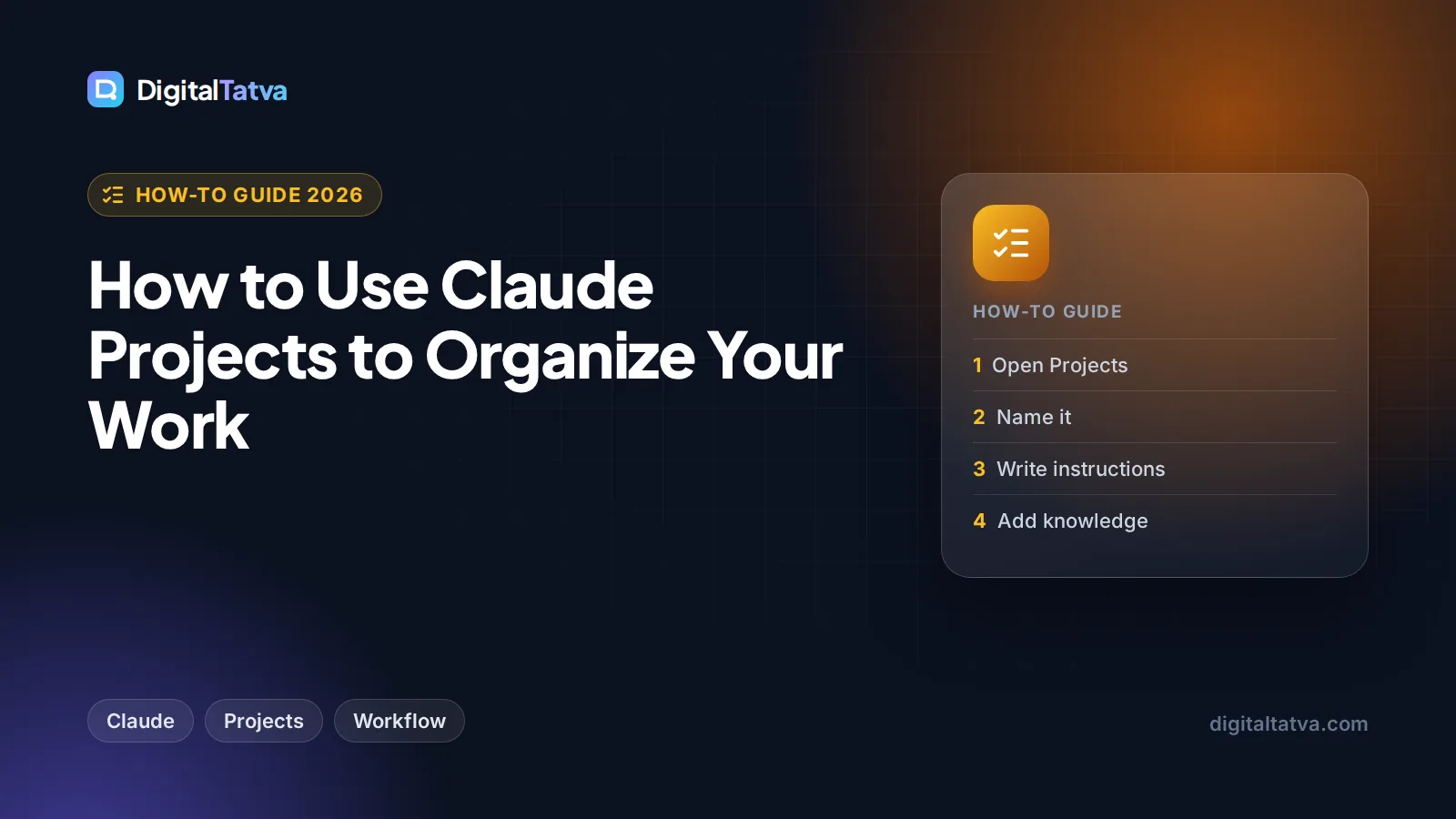 How to Use Claude Projects to Organize Your Work