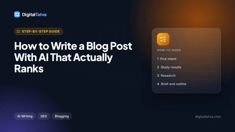 How to Write a Blog Post With AI That Actually Ranks
