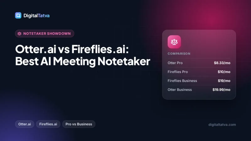 Otter.ai vs Fireflies.ai: Best AI Meeting Notetaker