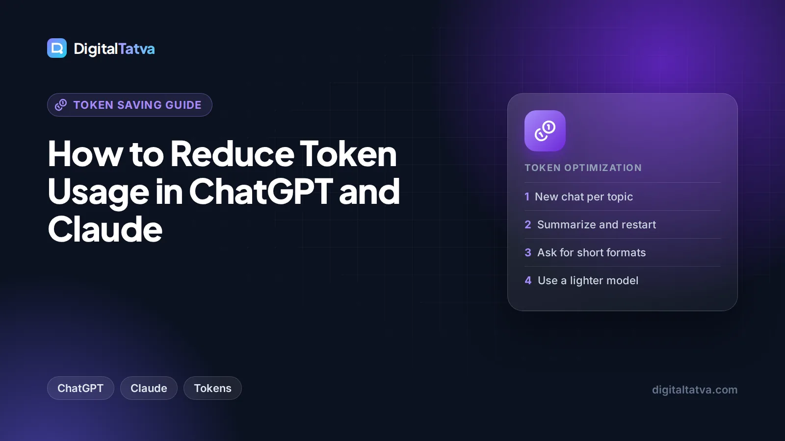 How to Reduce Token Usage in ChatGPT and Claude
