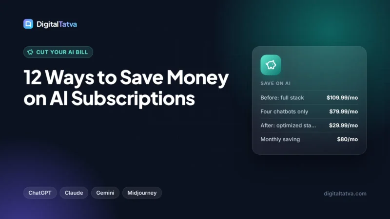 12 Ways to Save Money on AI Subscriptions