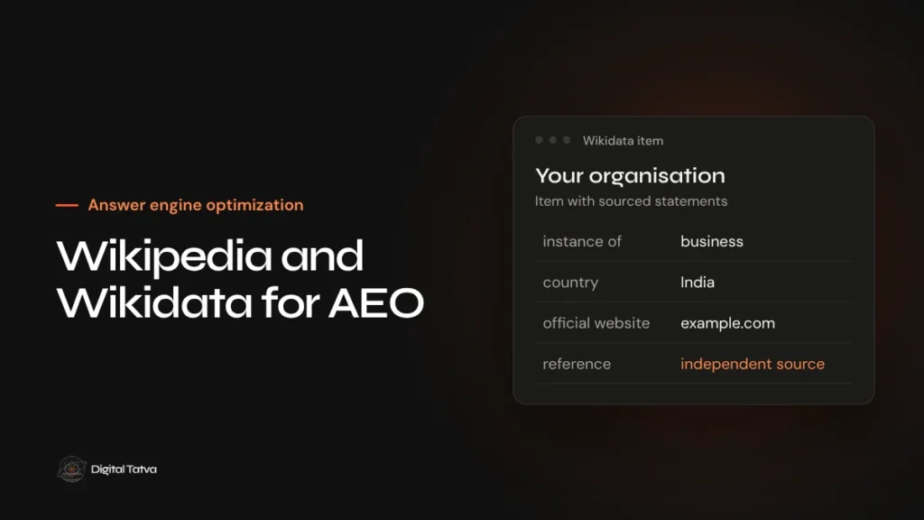 Wikipedia and Wikidata for AEO: When They Help and How to Do It Properly