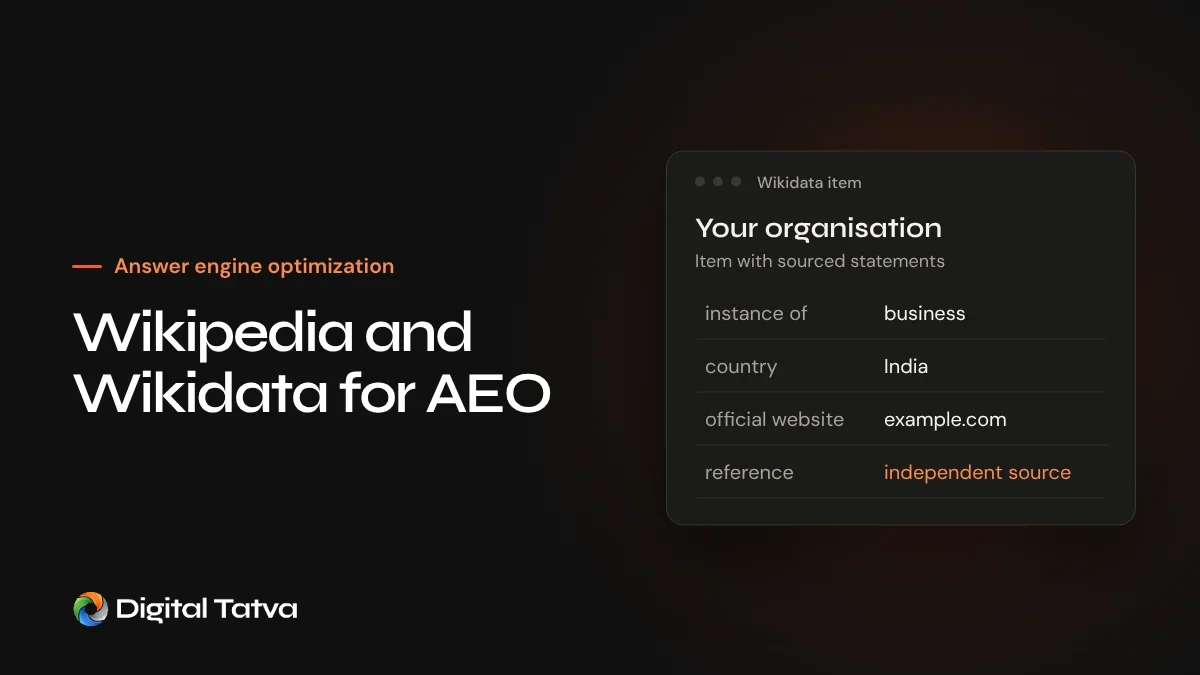 Wikipedia and Wikidata for AEO: When They Help and How to Do It Properly